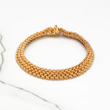 Bracelet - 14K Yellow Gold 8" Woven Links - BRG362