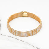 Bracelet - Or 14K jaune pierres cz 7.5" - BRG368