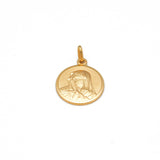 Pendentif - Or 14K jaune vierge marie finition satinée - PEG327