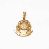 Pendentif - Or 14K jaune crabe "CANCER" - PEG336