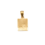 Pendentif - Or 14K jaune plaque avec trois coeurs - PEG341