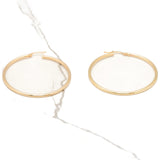 Hoops - Or 10K jaune poli 2mm x 42mm - BOG398
