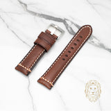 Bracelet en Cuir - 820 Brun & Blanc