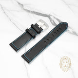 Bracelet en Cuir - 506 Noir & Bleu