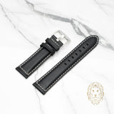 Bracelet en Cuir - 500S Noir & Blanc
