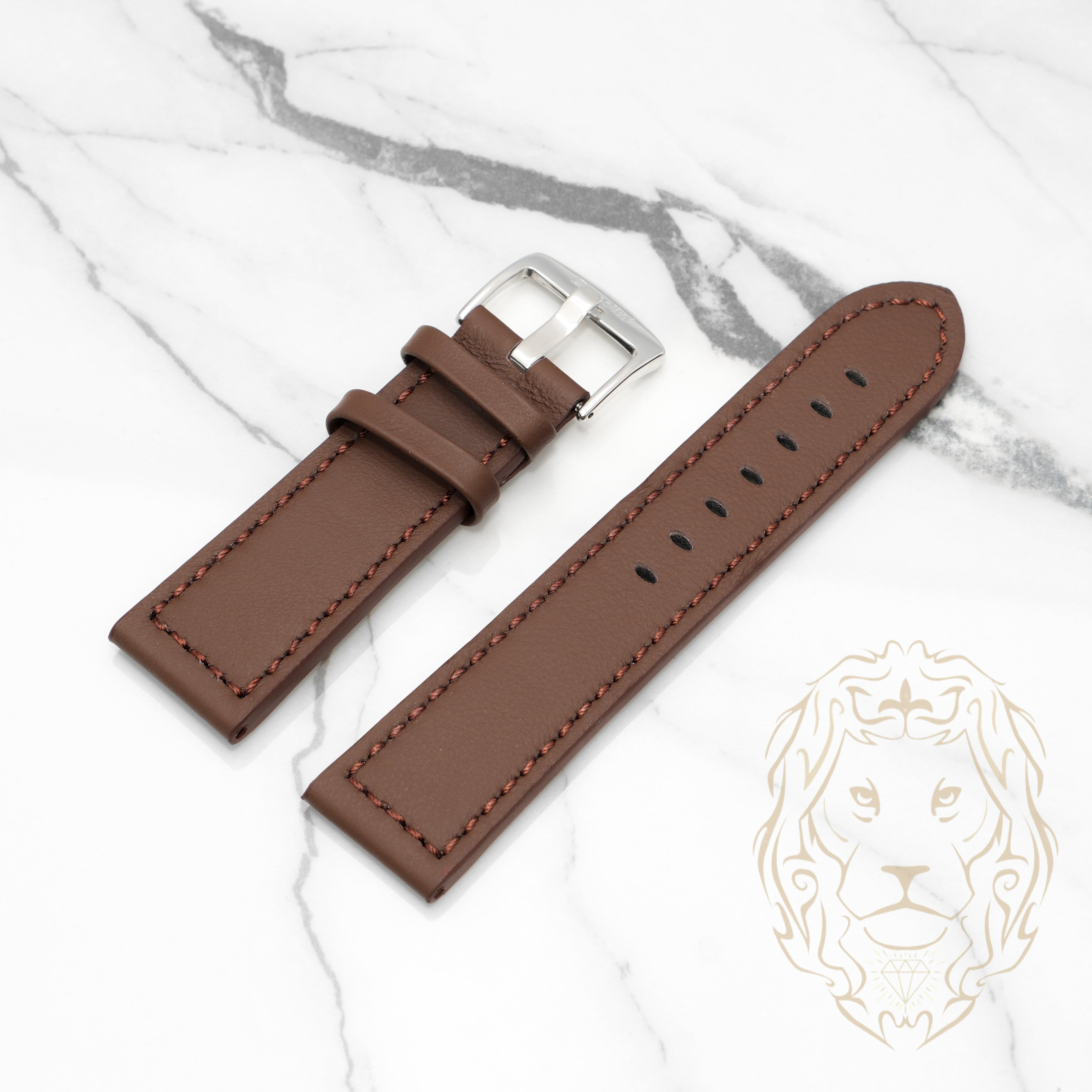 Bracelet en Cuir - 516 Brun & Brun