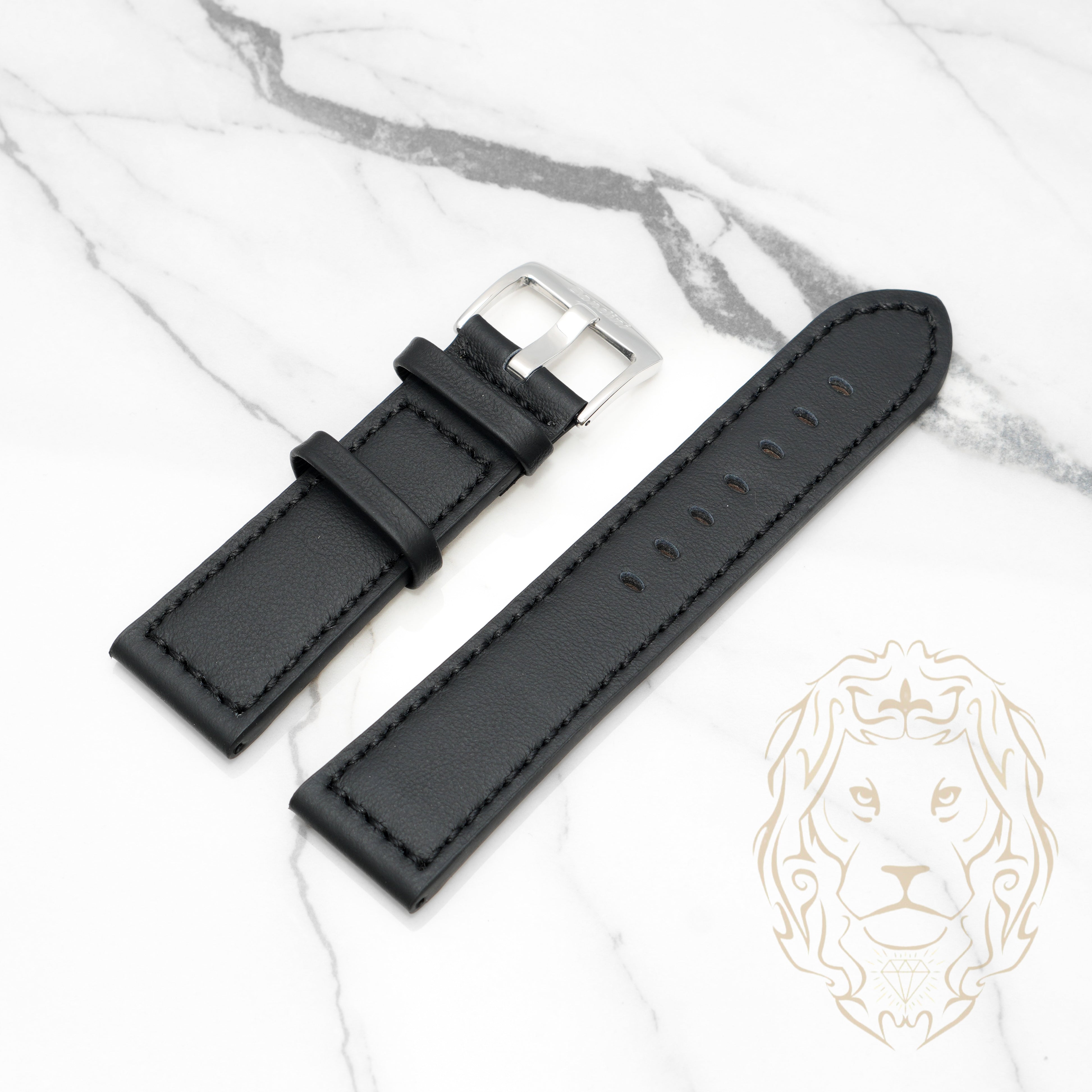 Bracelet en Cuir - 516 Noir & Noir