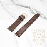 Leather Bracelet - 103 Lizard Brown & Brown