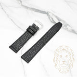 Bracelet en Cuir - 102 Buffle Noir & Noir