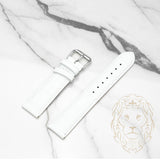 Bracelet en Cuir - 212 Alligator Blanc & Blanc