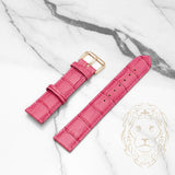 Bracelet en Cuir - 212 Alligator Fuchsia & Fuchsia