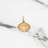 Pendentif - Or 10K jaune médaillon Jésus - PEG344