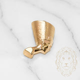 Pendant - 10K Yellow Gold Nerfertiti head polished - PEG357