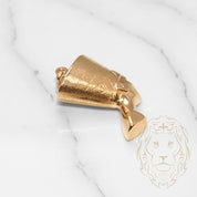 Pendant - 10K Yellow Gold Nerfertiti head polished - PEG357