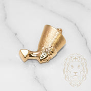 Pendant - 10K Yellow Gold Nerfertiti head polished - PEG357