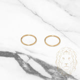 Huggies - Or 10K jaune dormeuse 1mm X 10mm - BOG821