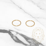 Hoops - Or 10K jaune dormeuse 1mm X 18mm - BOG442