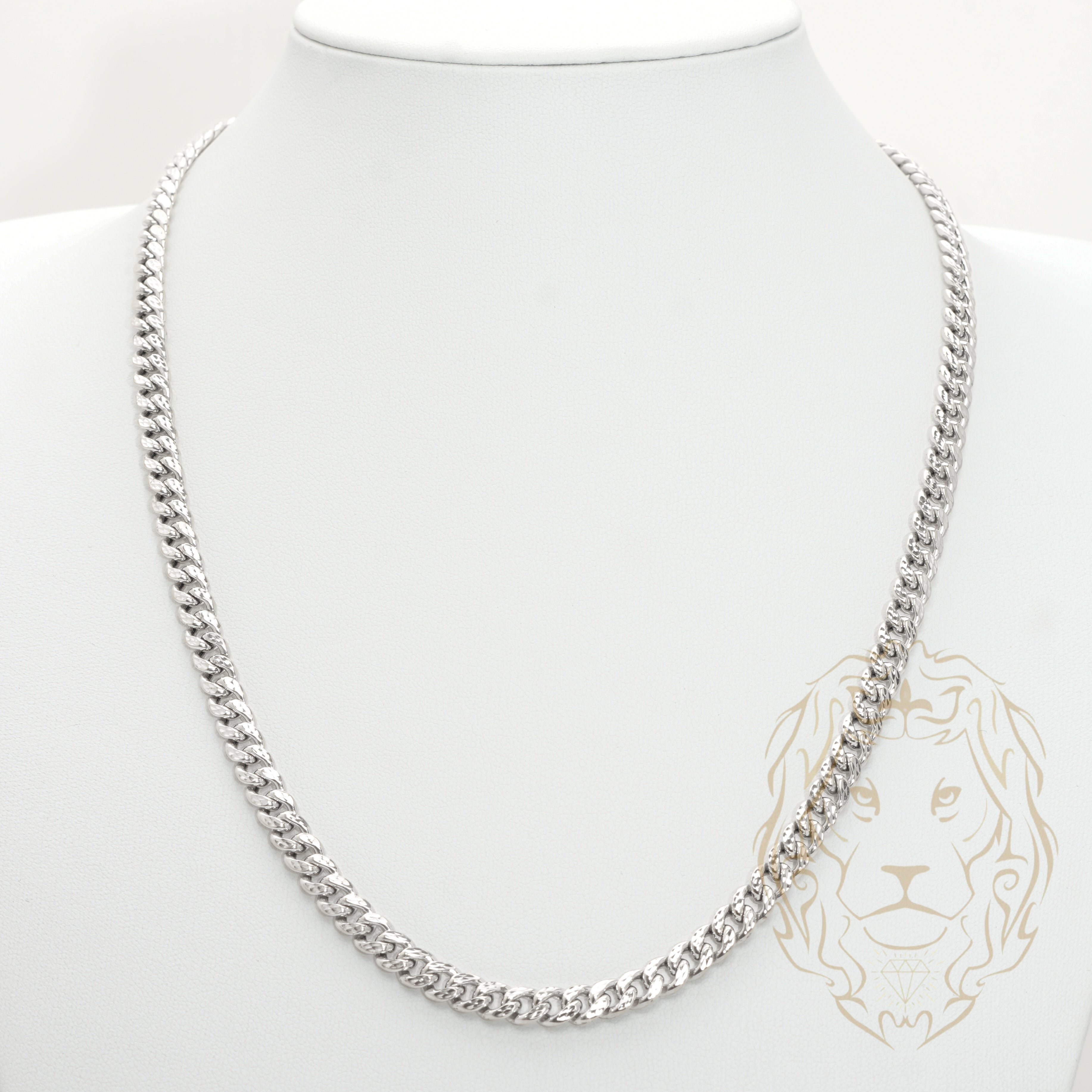 Chaîne - Or 10K blanc cuban link 6.6mm - CHG1210