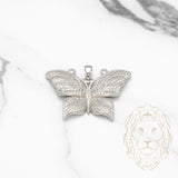 Pendentif - Argent papillon pavé cz - PES002