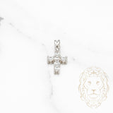 Pendentif - Argent croix en pierres cz - PES012
