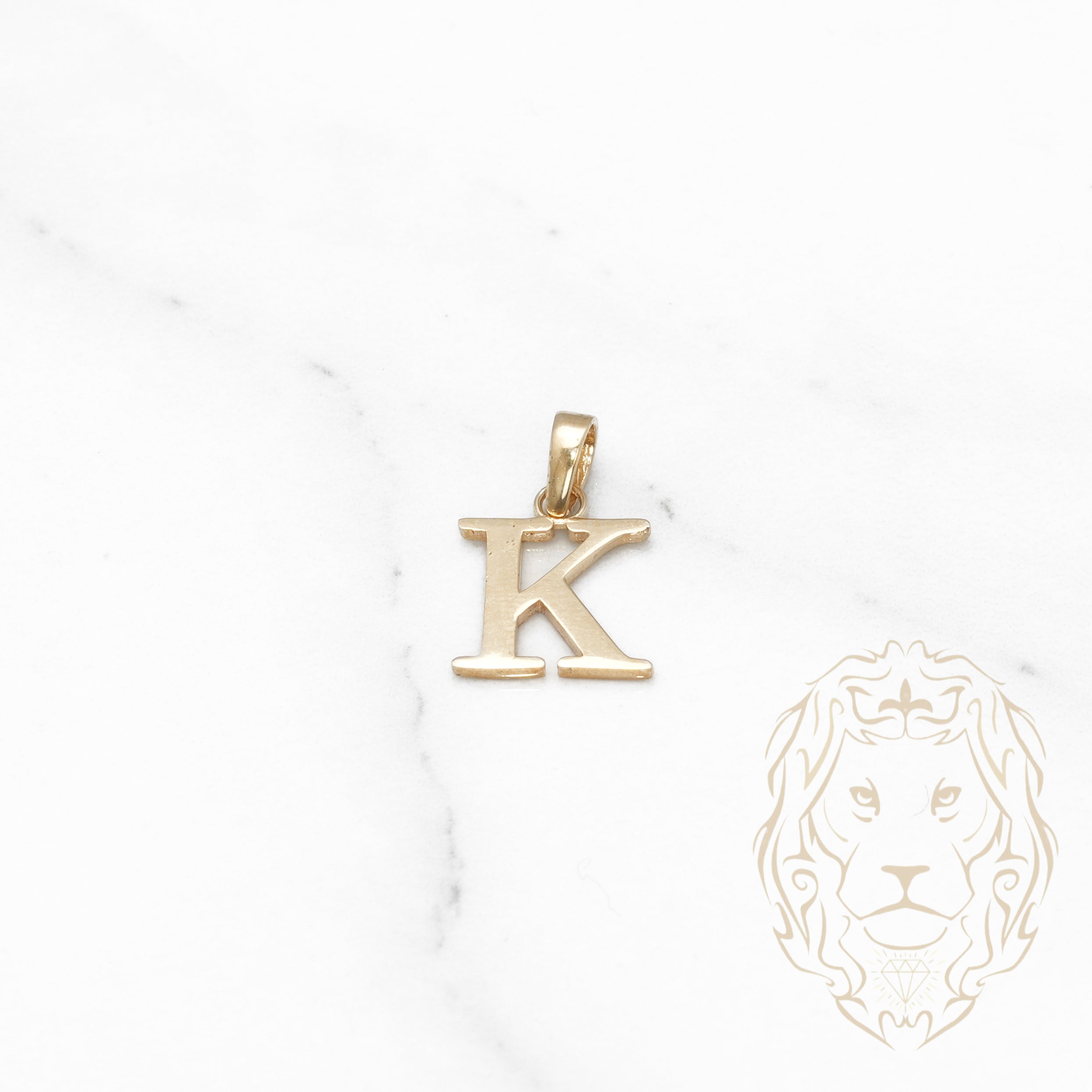 Pendentif - Or 10K jaune "K" poli - PEG361