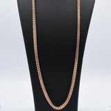 Chaîne - Or 10K rose franco coupe diamant 3mm - CHG040