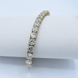 Bracelet - 10K Gold Yellow Tennis Cz 6.5mm - BRG019