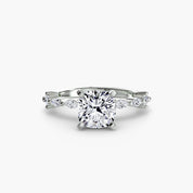 Solitaire with Eternity Pavé