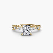Solitaire with Eternity Pavé
