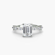 Solitaire with Eternity Pavé