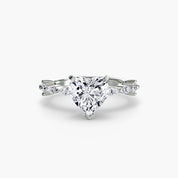 Solitaire with Eternity Pavé