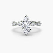 Solitaire with Eternity Pavé