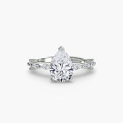 Solitaire with Eternity Pavé