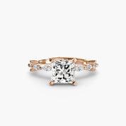 Solitaire with Eternity Pavé