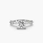 Solitaire with Eternity Pavé