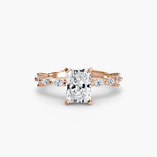 Solitaire with Eternity Pavé