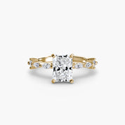Solitaire with Eternity Pavé