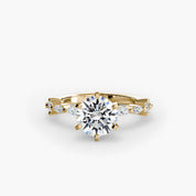 Solitaire with Eternity Pavé