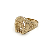 Ring - 10K Yellow Gold Horse & Horseshoe - RIG089