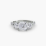 Three-Stone with Pavé Band 3