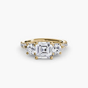 Three-Stone with Pavé Band 3