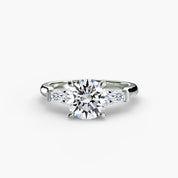 Three-Stone Ring (Baguette Side Stones)