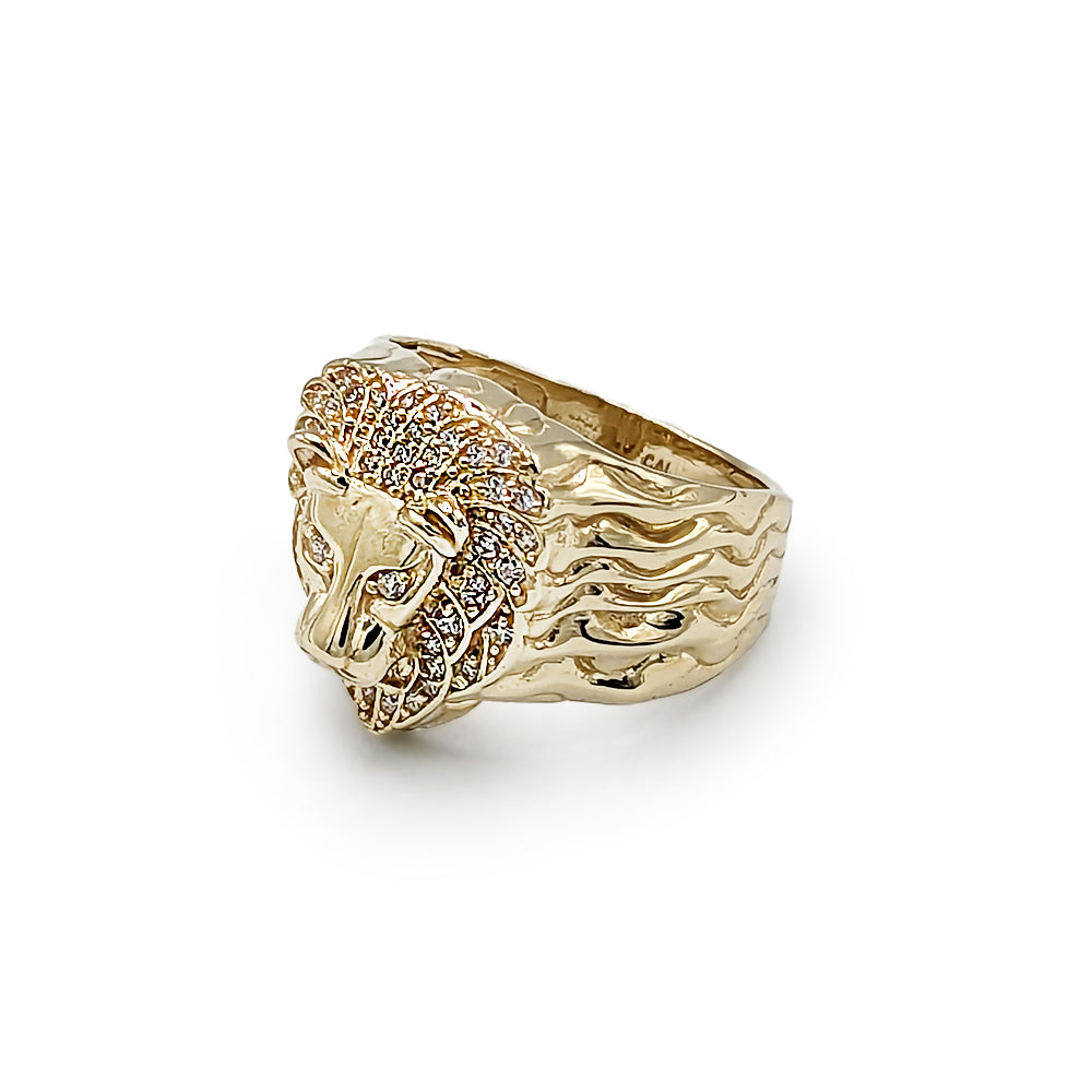 Bague pour homme lion - RI021 5