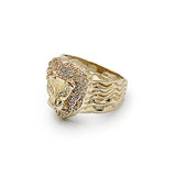 Bague - Or 10K jaune lion - RIG021
