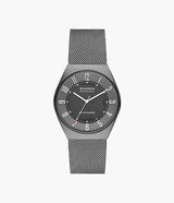 Skagen Riis Cuir Noir et Acier - SKW6836