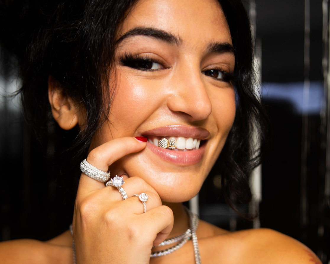 Bracelet - Or 14K blanc tennis diamants lab 4.5CT 2.5mm 7.5"  - RIM003