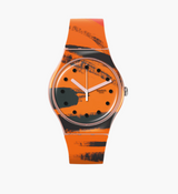 Swatch BARNS-GRAHAM'S ORANGE AND RED ON PINK - SUOZ362
