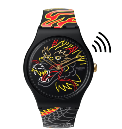 Swatch Unisex Watch DRAGON IN WIND PAY - SO29Z137-5300