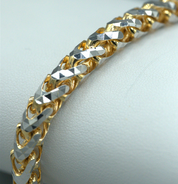 Bracelet Franco Solid Or 2-ton 5.5mm 8.5" - BRG031