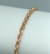 Chaîne - Or 10K rose torsade solide 3mm - CHG042